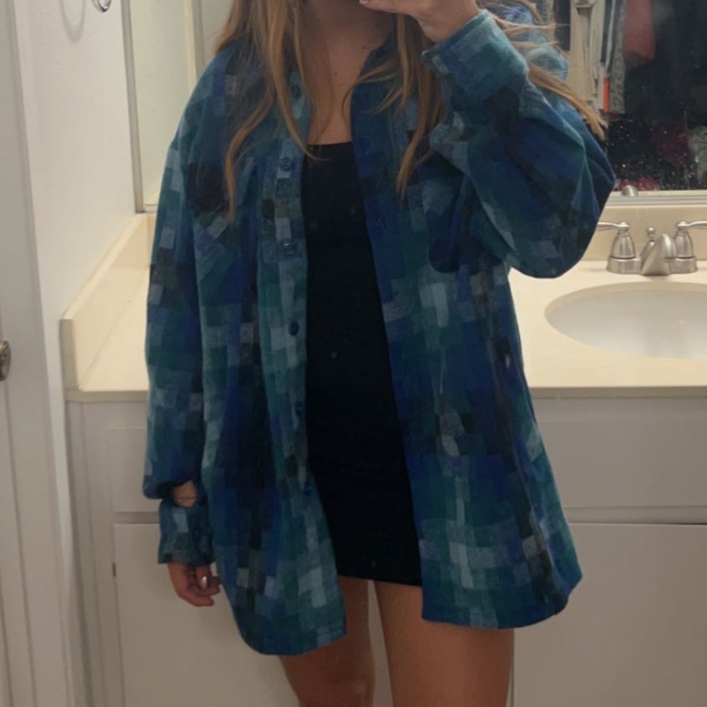 Motel Rocks Blue Button Down Jacket